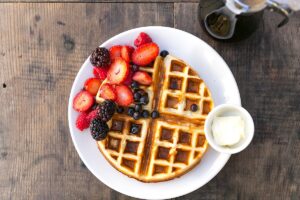 stawberry waffle